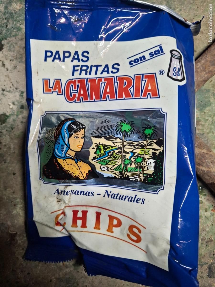 Otros Art&iacute;culos de Coleccionismo en Papel: Antigua bolsa envoltorio papas aperitivo patatas La Canaria
