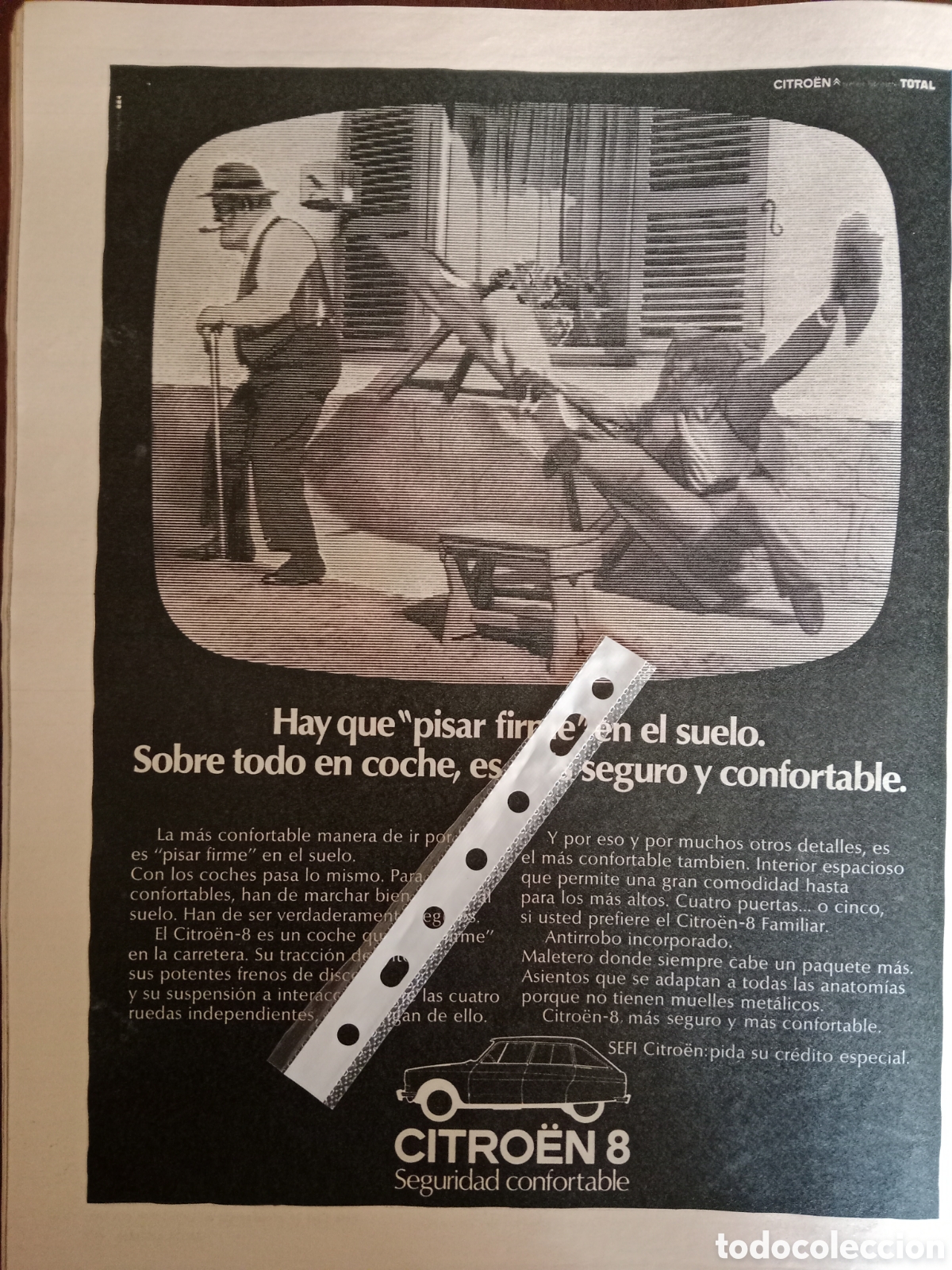 Otros Art&iacute;culos de Coleccionismo en Papel: Publicidad autom&oacute;vil Citroen 8 de 1971