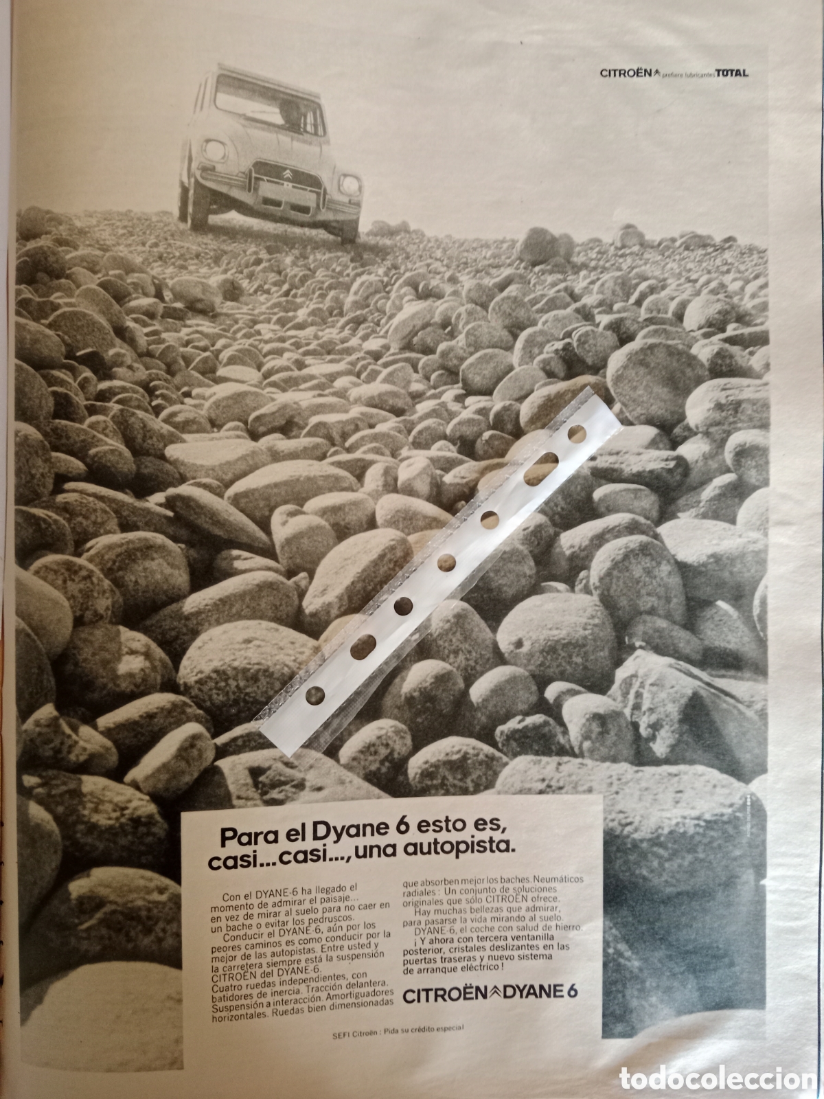 Otros Art&iacute;culos de Coleccionismo en Papel: Publicidad autom&oacute;vil Citroen dyane de 1971