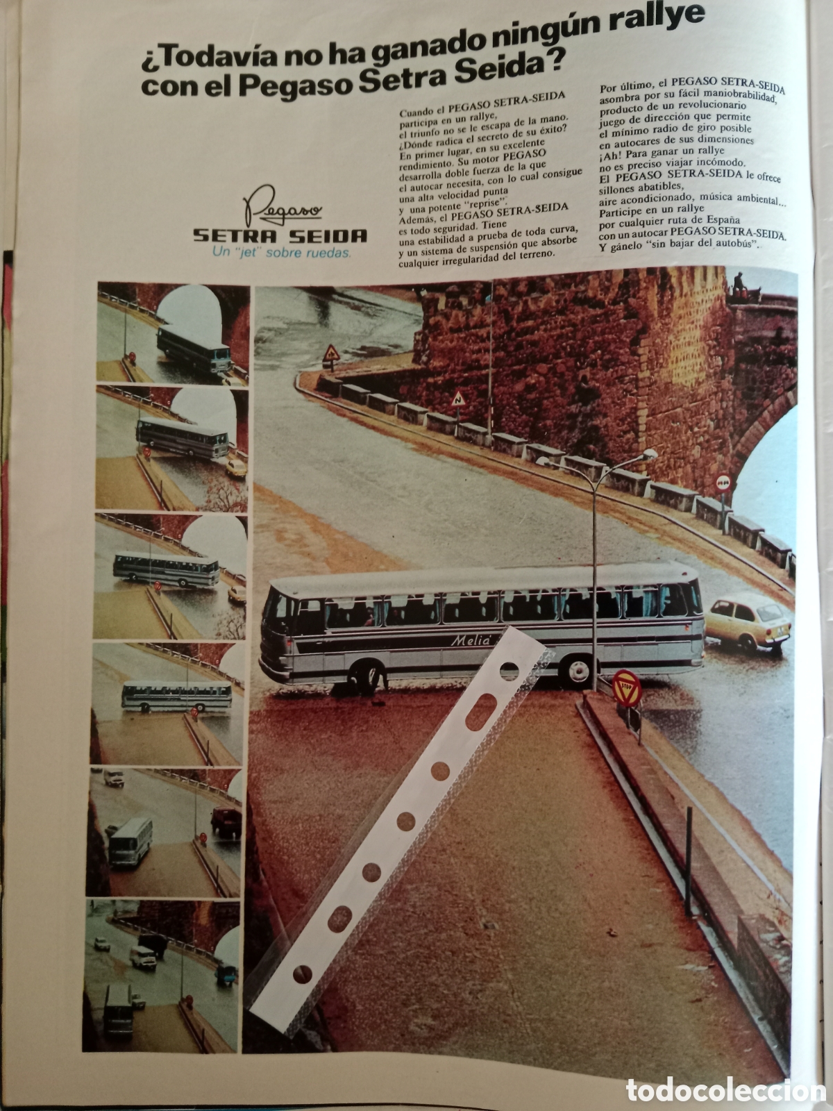 Otros Art&iacute;culos de Coleccionismo en Papel: Publicidad autocar Pegaso setra seida de 1971