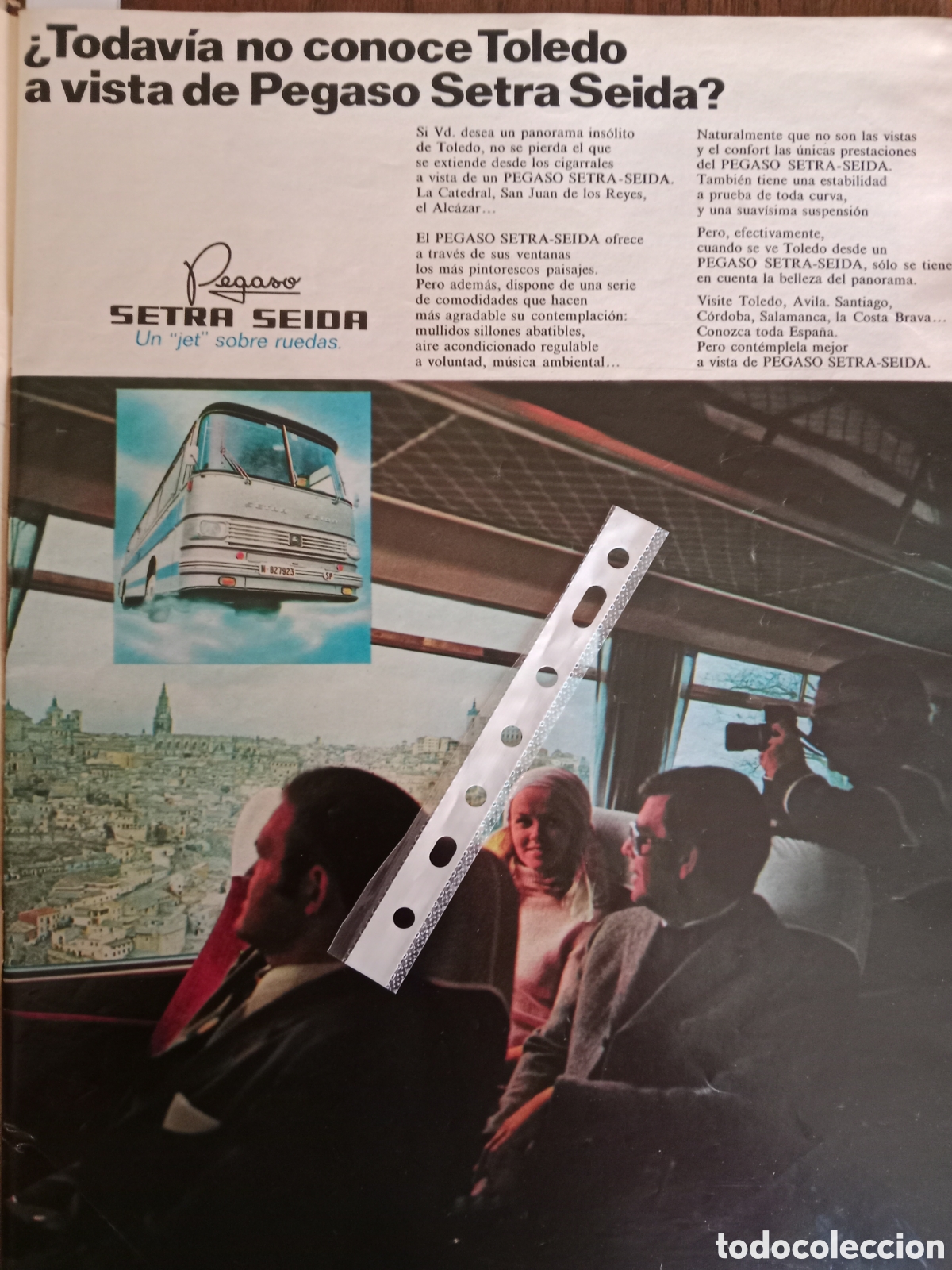 Otros Art&iacute;culos de Coleccionismo en Papel: Publicidad autocar Pegaso setra seida de 1971