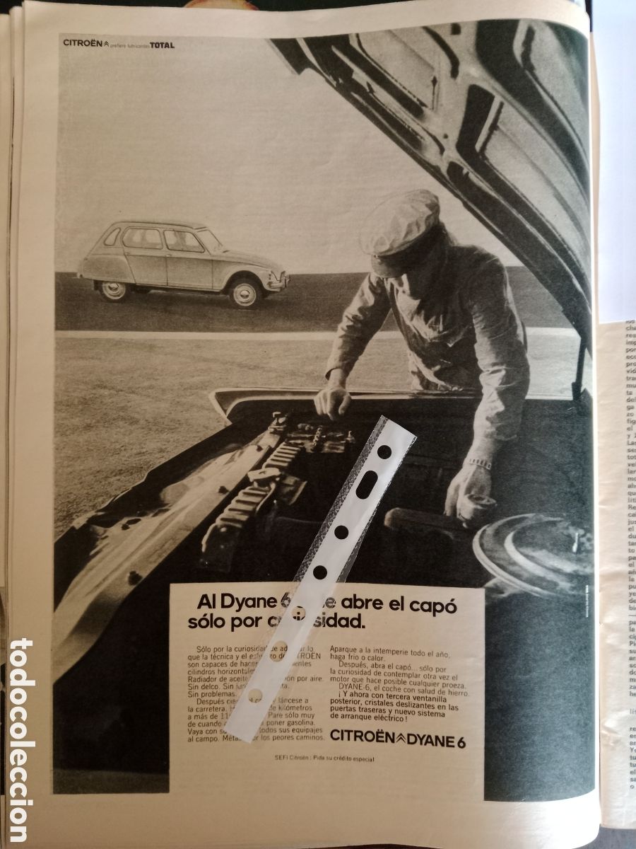 Sammelleidenschaft Andere Papierartikel: Publicidad autom&oacute;vil Citroen dyane de 1971