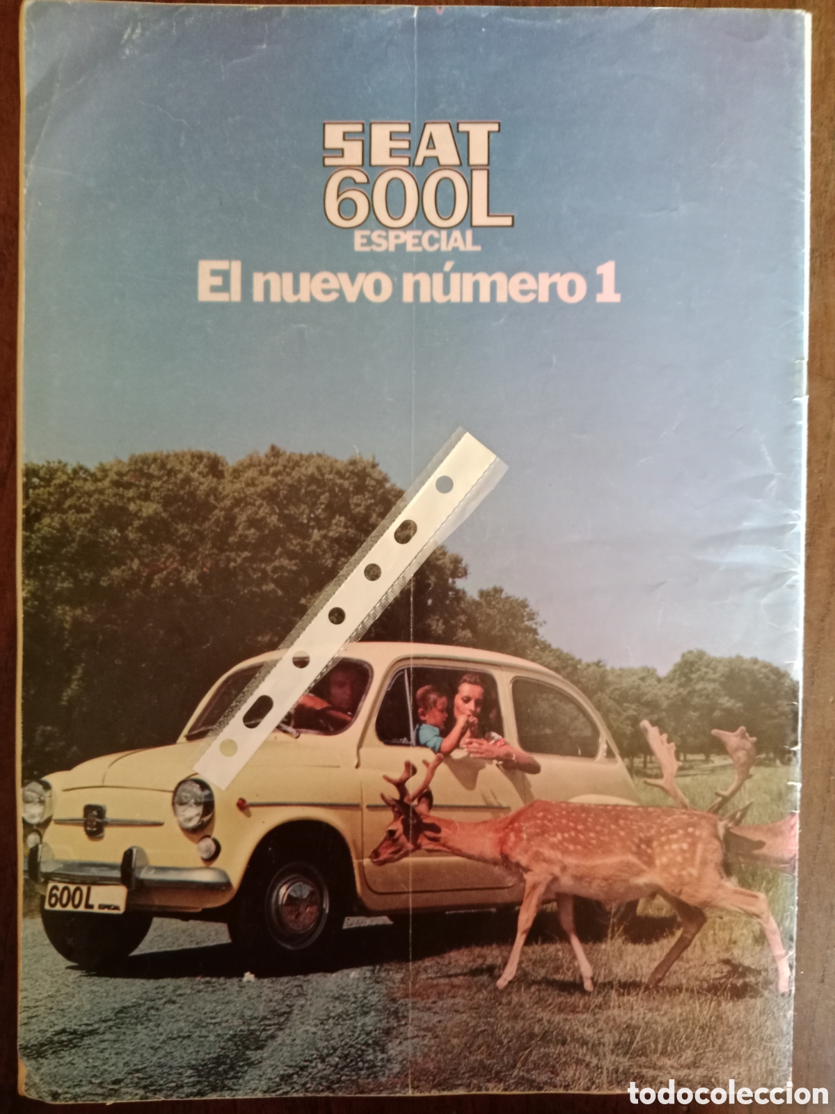 Otros Art&iacute;culos de Coleccionismo en Papel: Publicidad autom&oacute;vil Seat 600 L de 1972