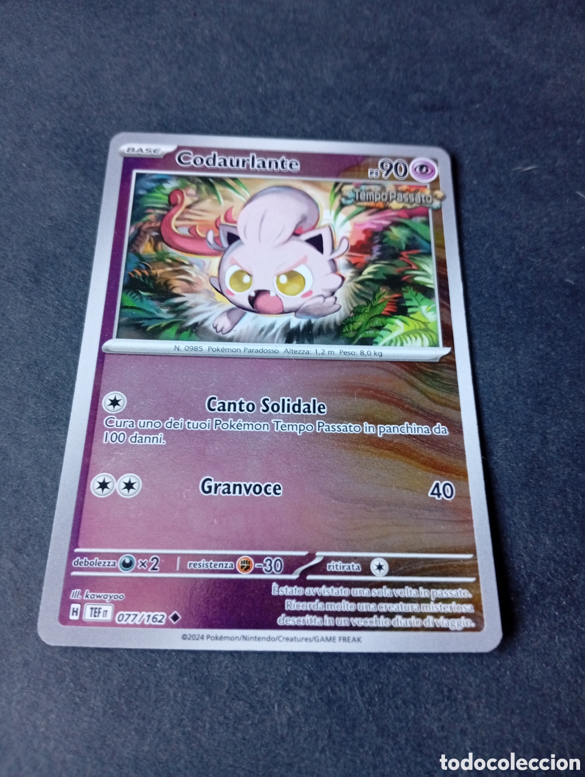 Otros Art&iacute;culos de Coleccionismo en Papel: Carta Pok&eacute;mon Codaurlante