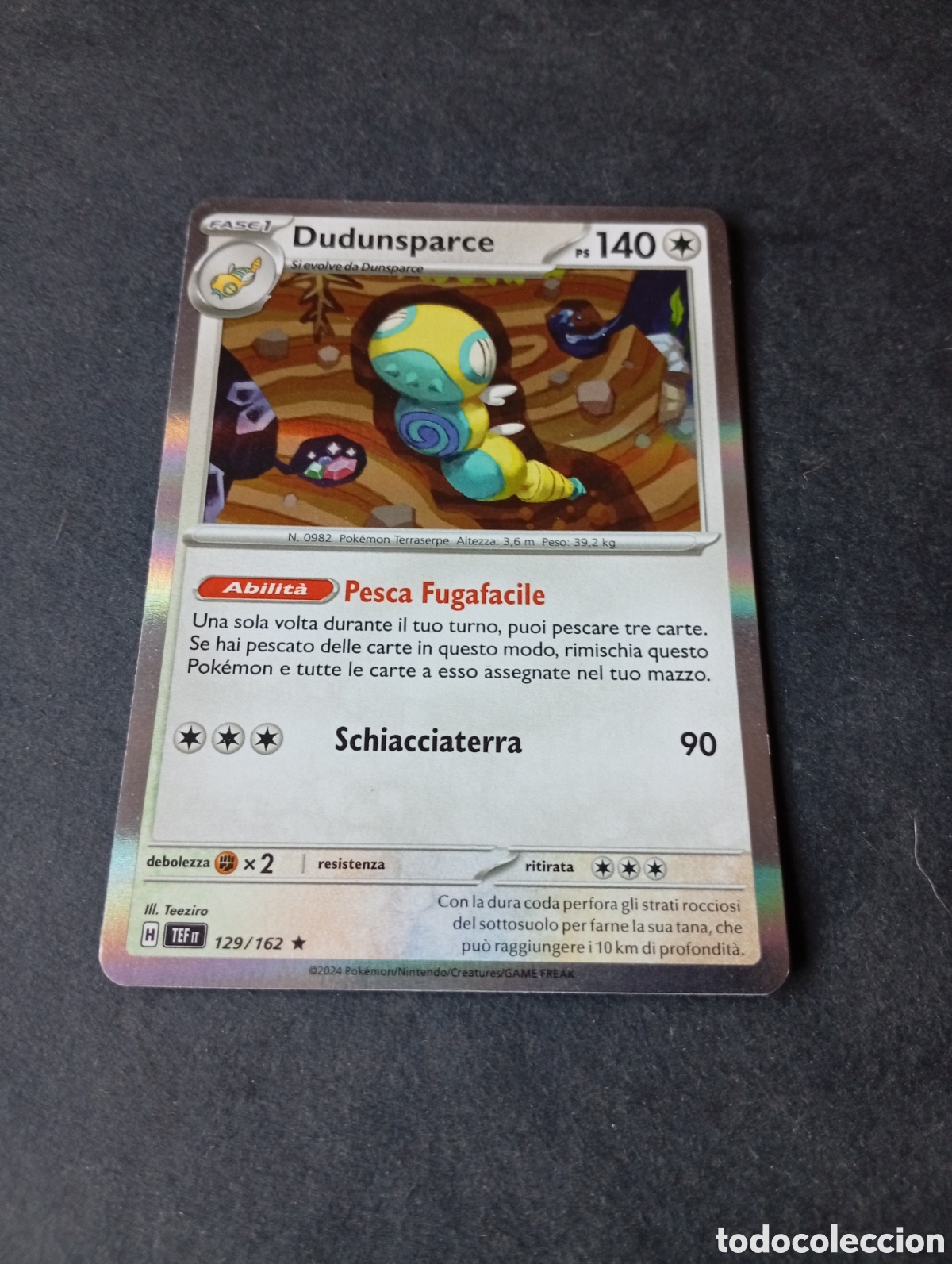 Otros Art&iacute;culos de Coleccionismo en Papel: Carta Pok&eacute;mon Dudunsparce