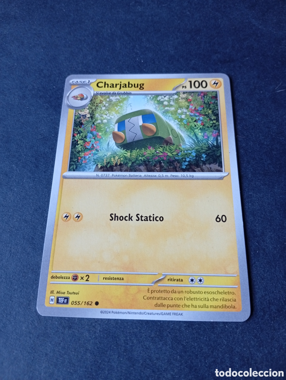 Otros Art&iacute;culos de Coleccionismo en Papel: Carta Pok&eacute;mon Charjabug...