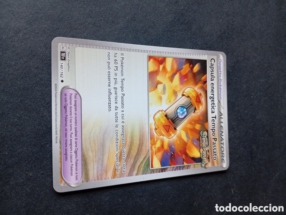 Otros Art&iacute;culos de Coleccionismo en Papel: Carta Pok&eacute;mon energ&eacute;tica tempo passato