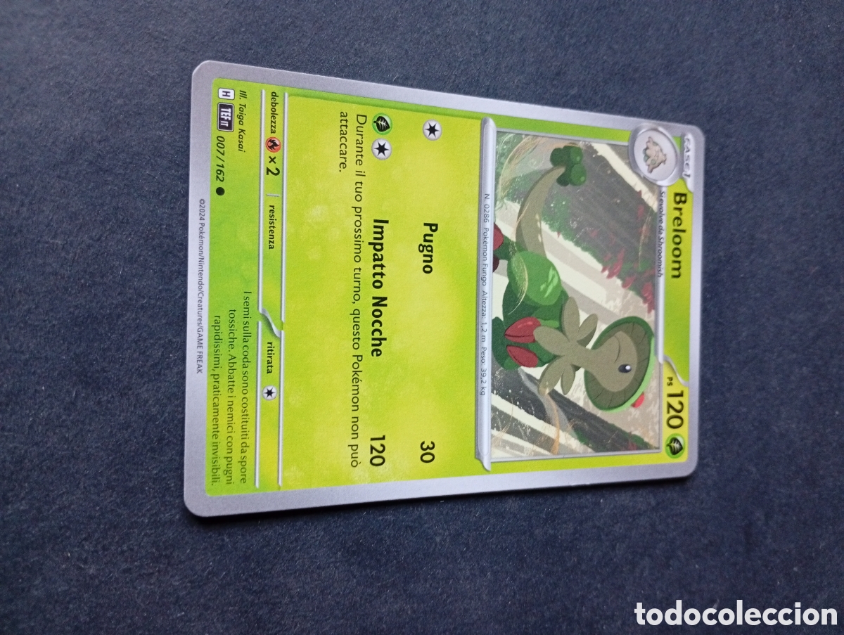 Otros Art&iacute;culos de Coleccionismo en Papel: Carta Pok&eacute;mon Breloom