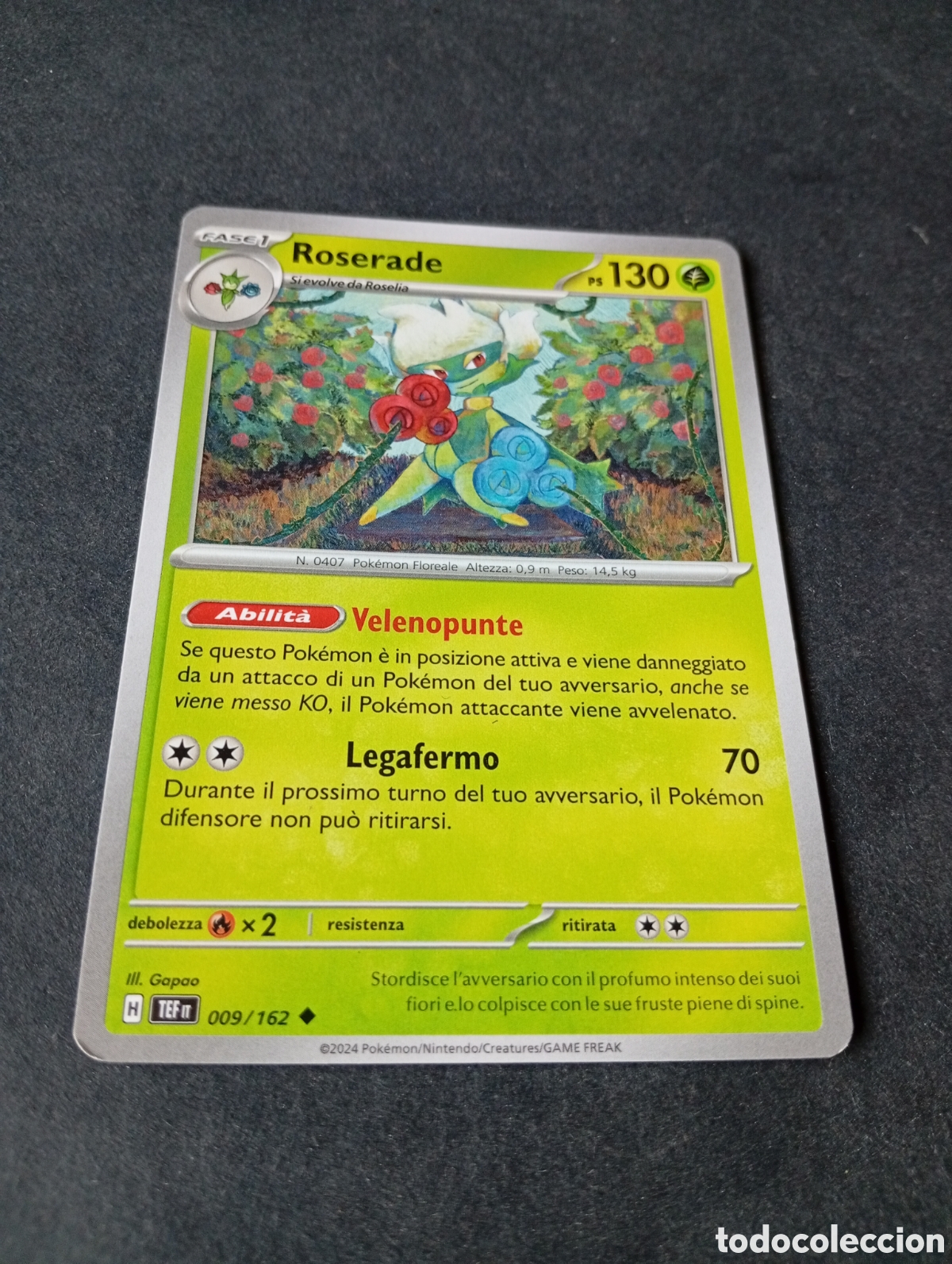 Sammelleidenschaft Andere Papierartikel: Carta Pok&eacute;mon Roserade.....