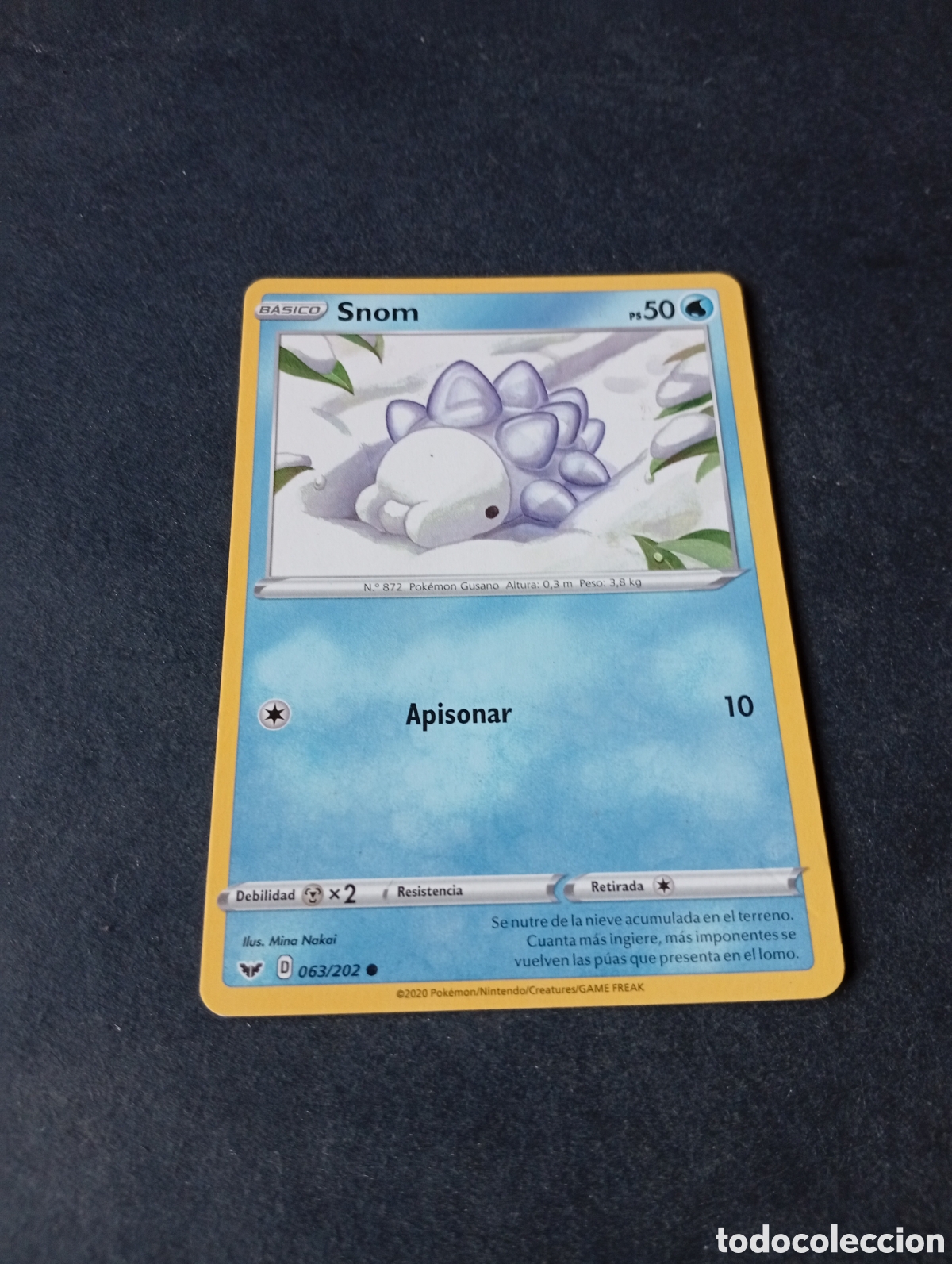 Otros Art&iacute;culos de Coleccionismo en Papel: Carta Pok&eacute;mon Snom.... ..