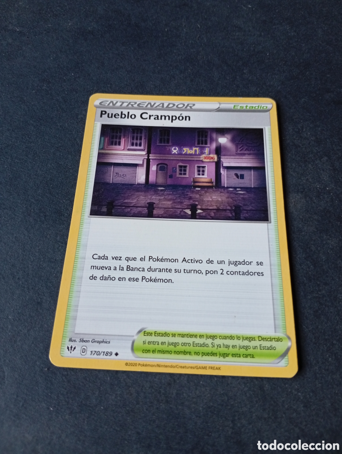 Otros Art&iacute;culos de Coleccionismo en Papel: Carta Pok&eacute;mon pueblo Cramp&oacute;n