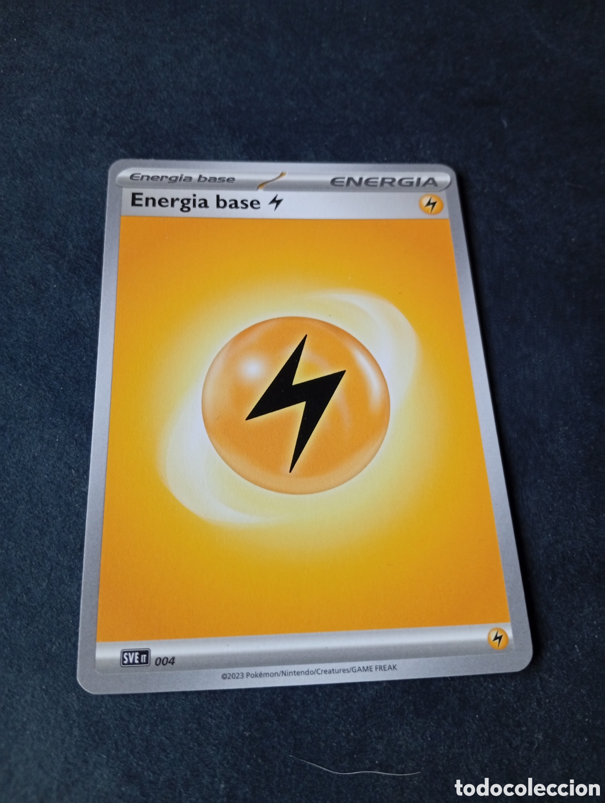 Collectionnisme Papier divers: Carta Pok&eacute;mon energ&iacute;a base