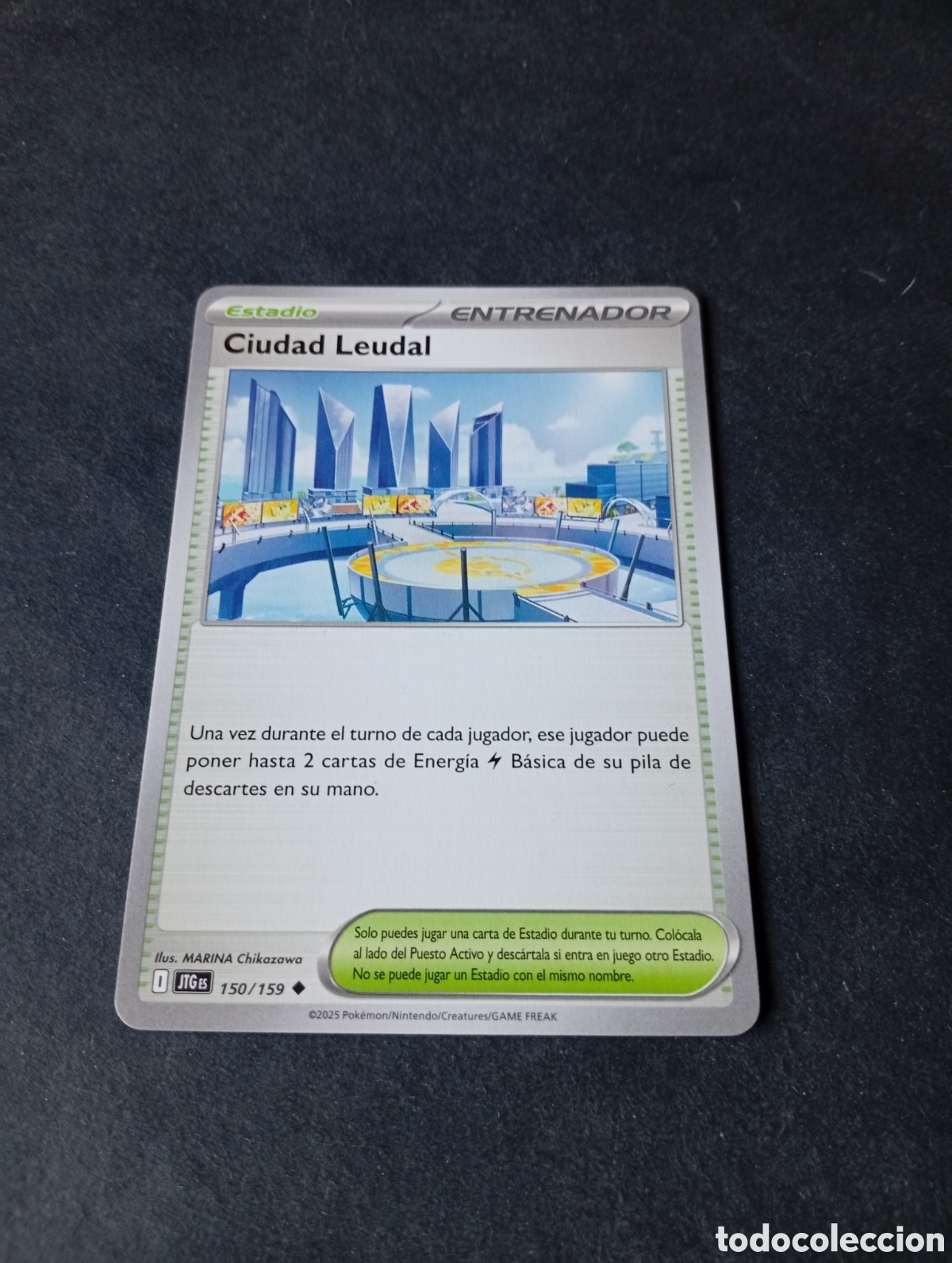 Collectionnisme Papier divers: Carta Pok&eacute;mon ciudad leudal