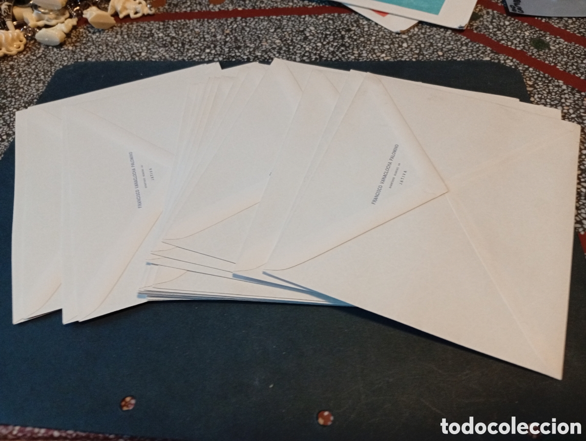 Otros Art&iacute;culos de Coleccionismo en Papel: 18 sobres personalizados Francisco Vanaclocha Palomino, J&aacute;tiva