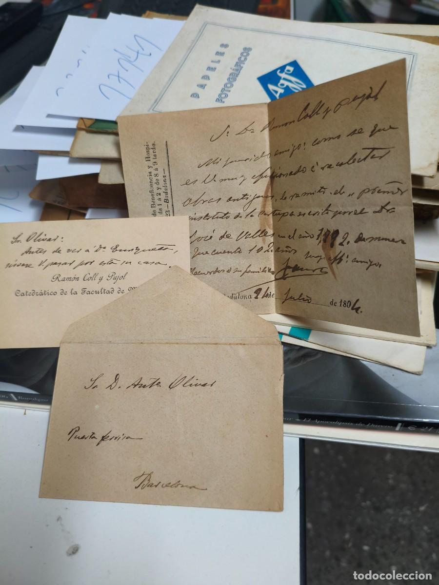 Sammelleidenschaft Andere Papierartikel: Ramon Coll i Pujol. Medicina. Metge. Targeta + carta.