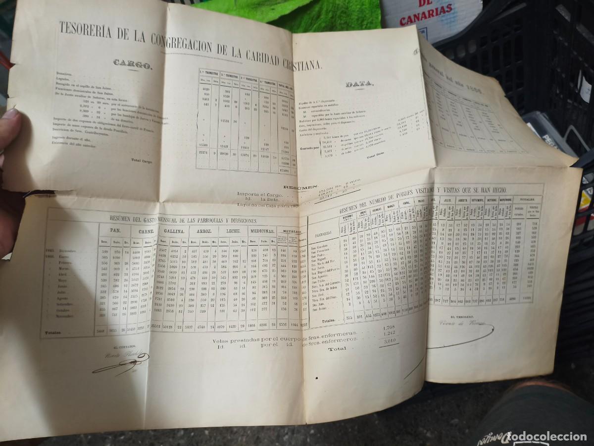 Otros Art&iacute;culos de Coleccionismo en Papel: Congregaci&oacute;n caridad cristiana. Tesoreria. 1866.