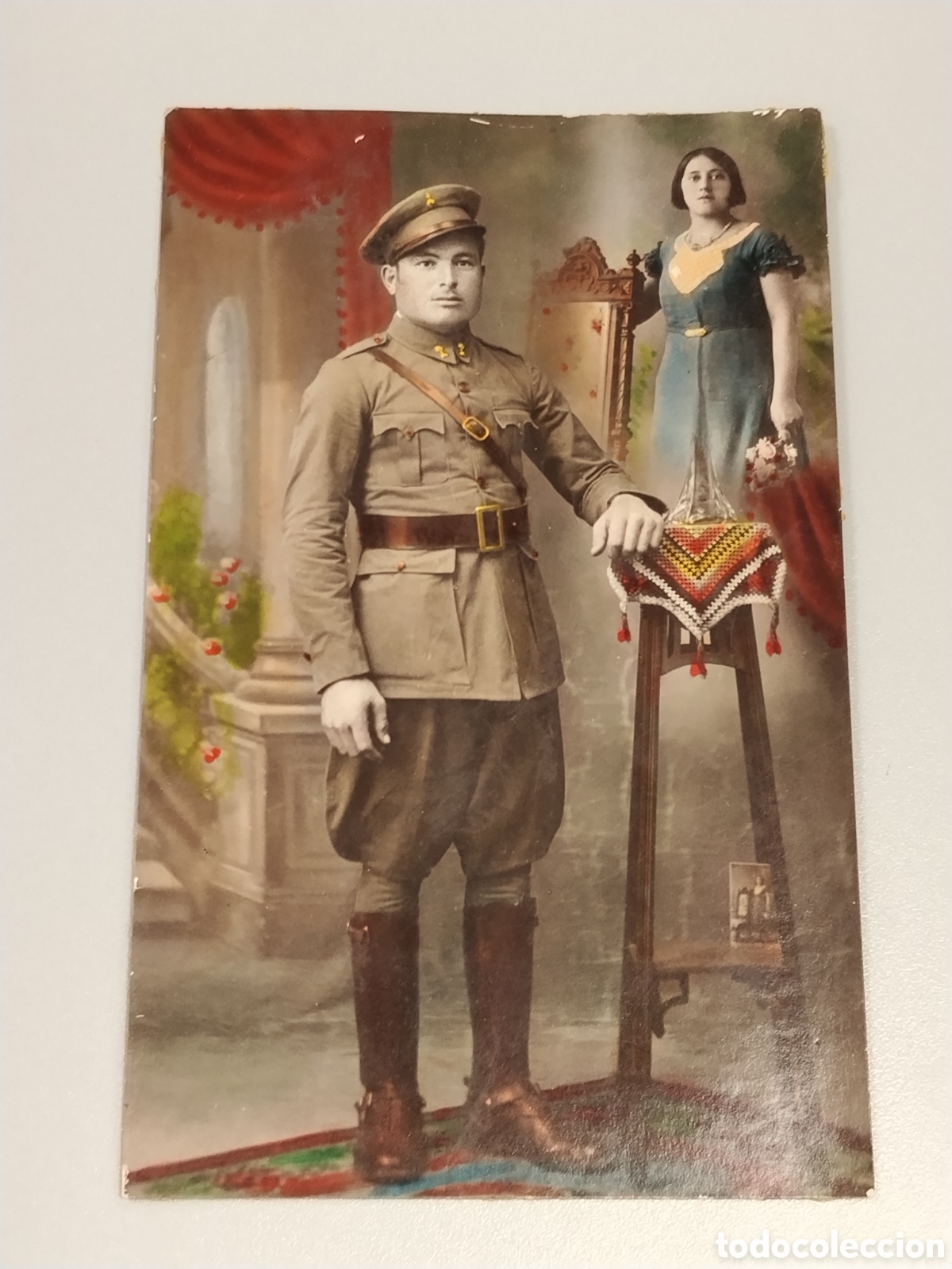 Otros Art&iacute;culos de Coleccionismo en Papel: Fotograf&iacute;a coloreada militar artiller&iacute;a guerra de marruecos.epoca Alfonso XIII.ejercito espa&ntilde;ol.infa