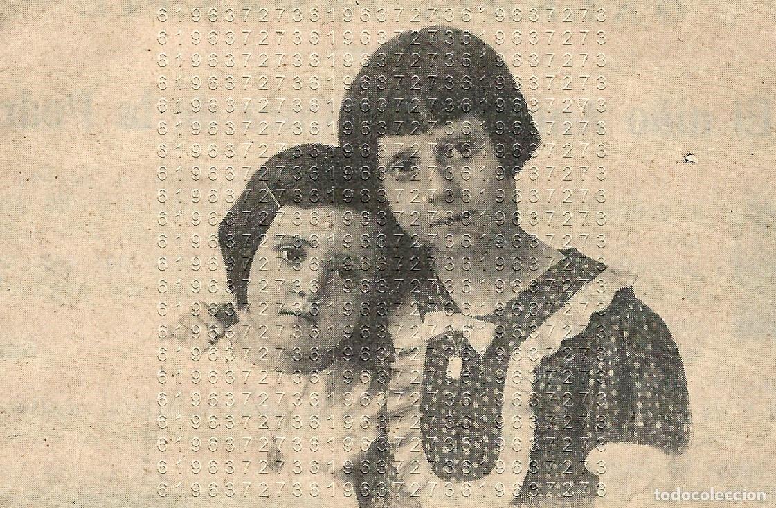 Otros Art&iacute;culos de Coleccionismo en Papel: TAFALLA PILAR Y CARMEN MARCOS 10X6 CLIPPING MUY ANTIGUO M25