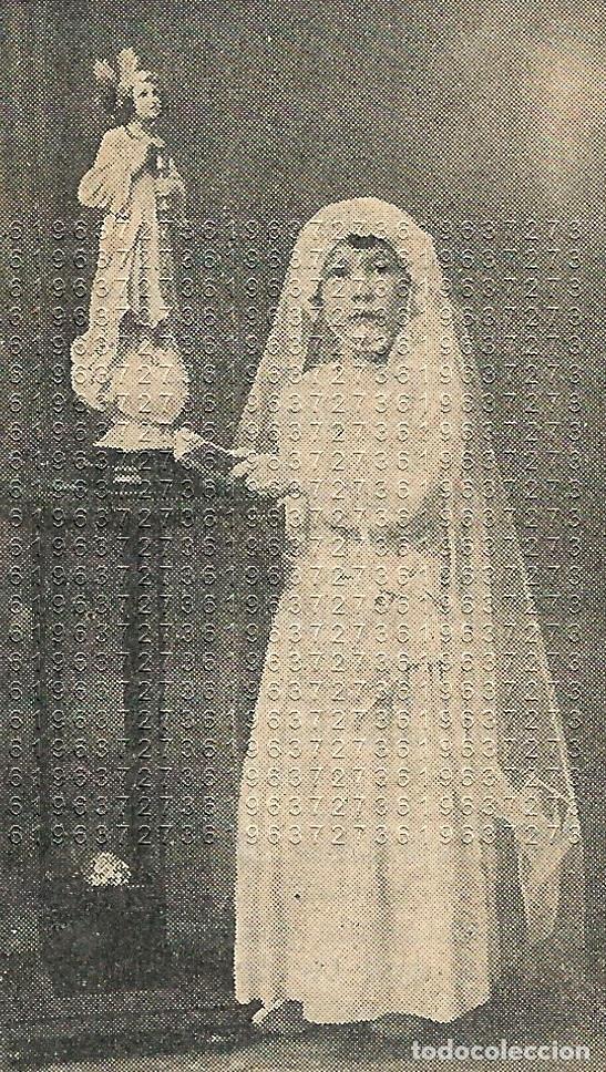 Otros Art&iacute;culos de Coleccionismo en Papel: SAN MARTIN DE UNX NAVARRA MARIA DEL CARMEN CHAVARRI 7X5 CLIPPING MUY ANTIGUO M25