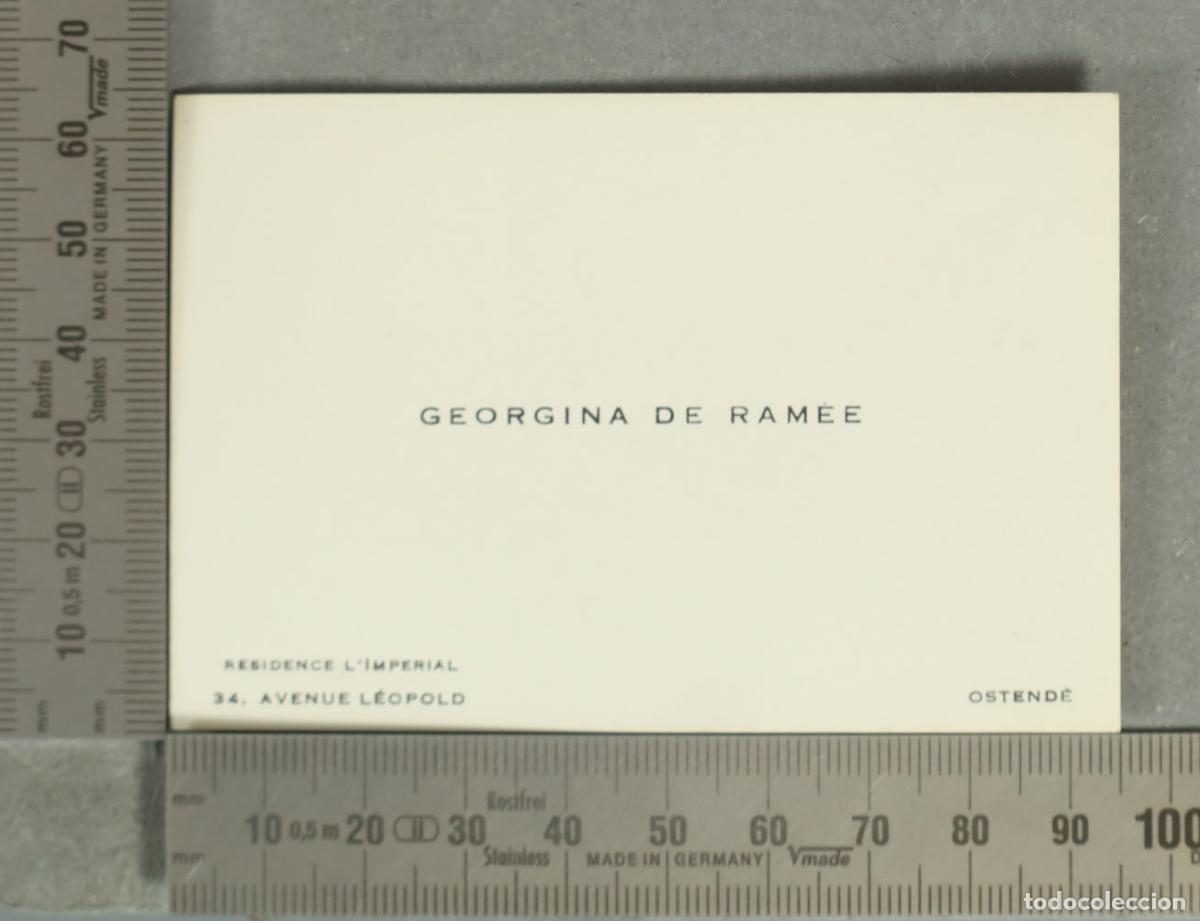 Otros Art&iacute;culos de Coleccionismo en Papel: TARJETA. GEORGINA DE RAMEE RESIDENCE L&acute;IMPERIAL OSTENDE