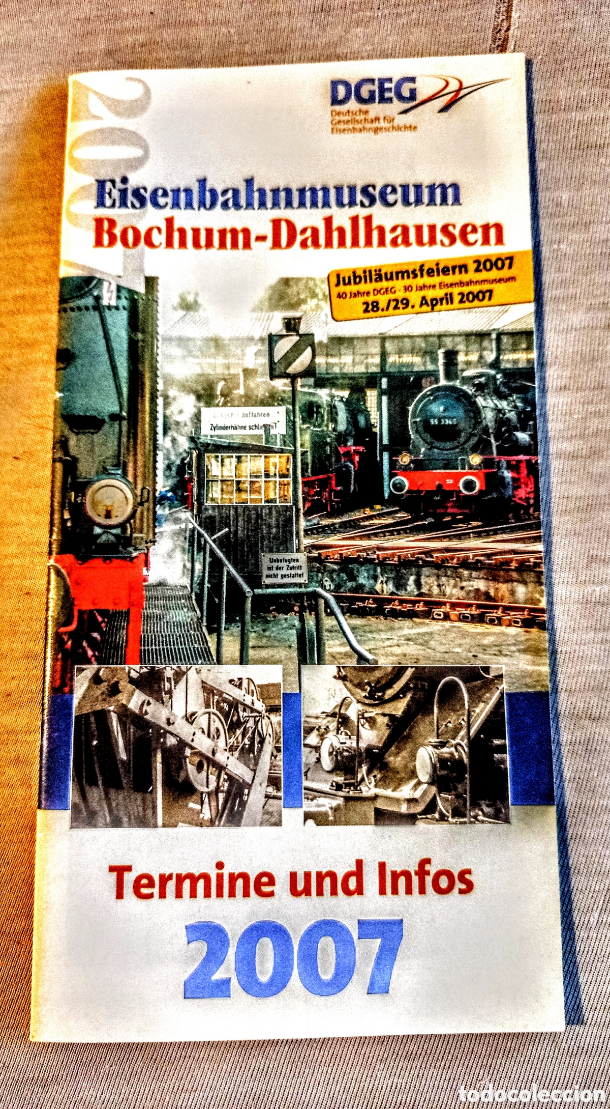 Otros Art&iacute;culos de Coleccionismo en Papel: Horario trenes 2007 Bochum Alemania con FOTOS DE TRENES.