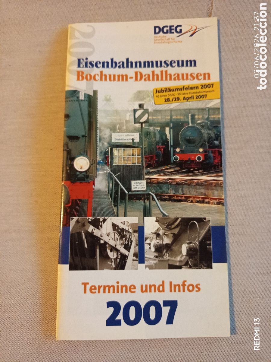 Otros Art&iacute;culos de Coleccionismo en Papel: Gu&iacute;a horario trenes 2007 Bochum Alemania con FOTOS DE TRENES.