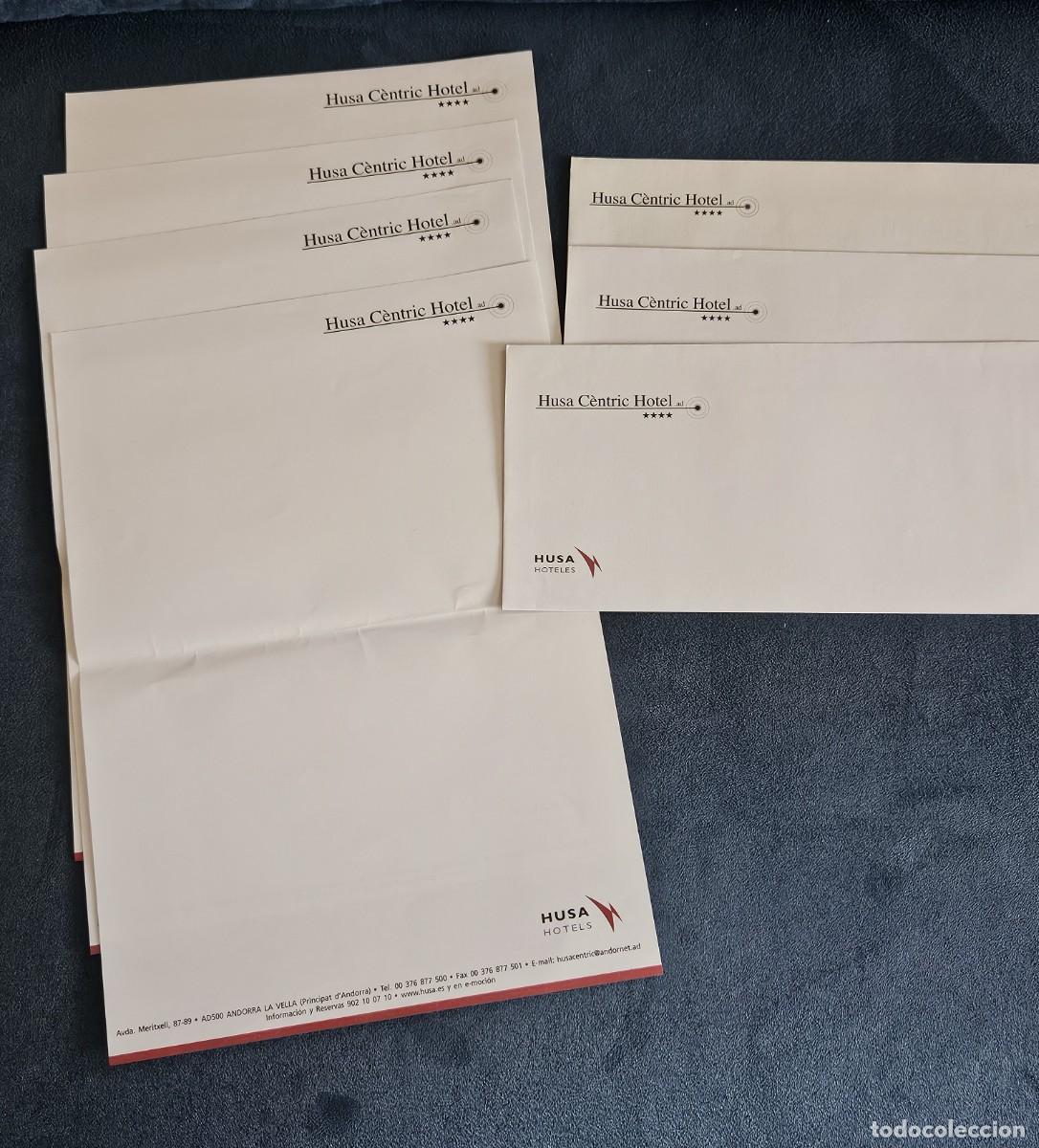 Sammelleidenschaft Andere Papierartikel: Lote De 4 Hojas Mas 3 Sobres Nuevos Para Escribir Del Hotel C&eacute;ntric 4 Estrellas De Andorra La Vella.