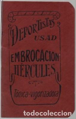 Otros Art&iacute;culos de Coleccionismo en Papel: LIBRETA DEPORTISTAS USAD EMBROCACION HERCULES. TONICA VIGONZADORA A-PAPEL-0037
