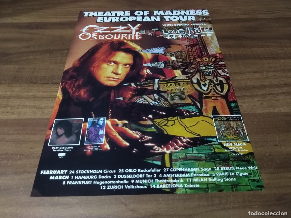 Sammelleidenschaft Andere Papierartikel: (PC703) Publicidad Ozzy Osbourne * Gira Europea * 1992