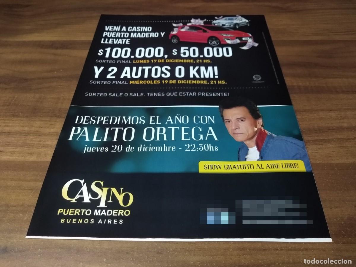 Sammelleidenschaft Andere Papierartikel: (PC705) Publicidad Palito Ortega * Casino Bs As * 2012