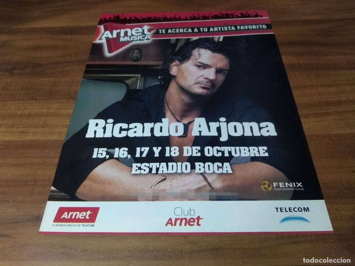 Paper Collecting Others: (PC711) Publicidad Ricardo Arjona * Boca Juniors * 2009