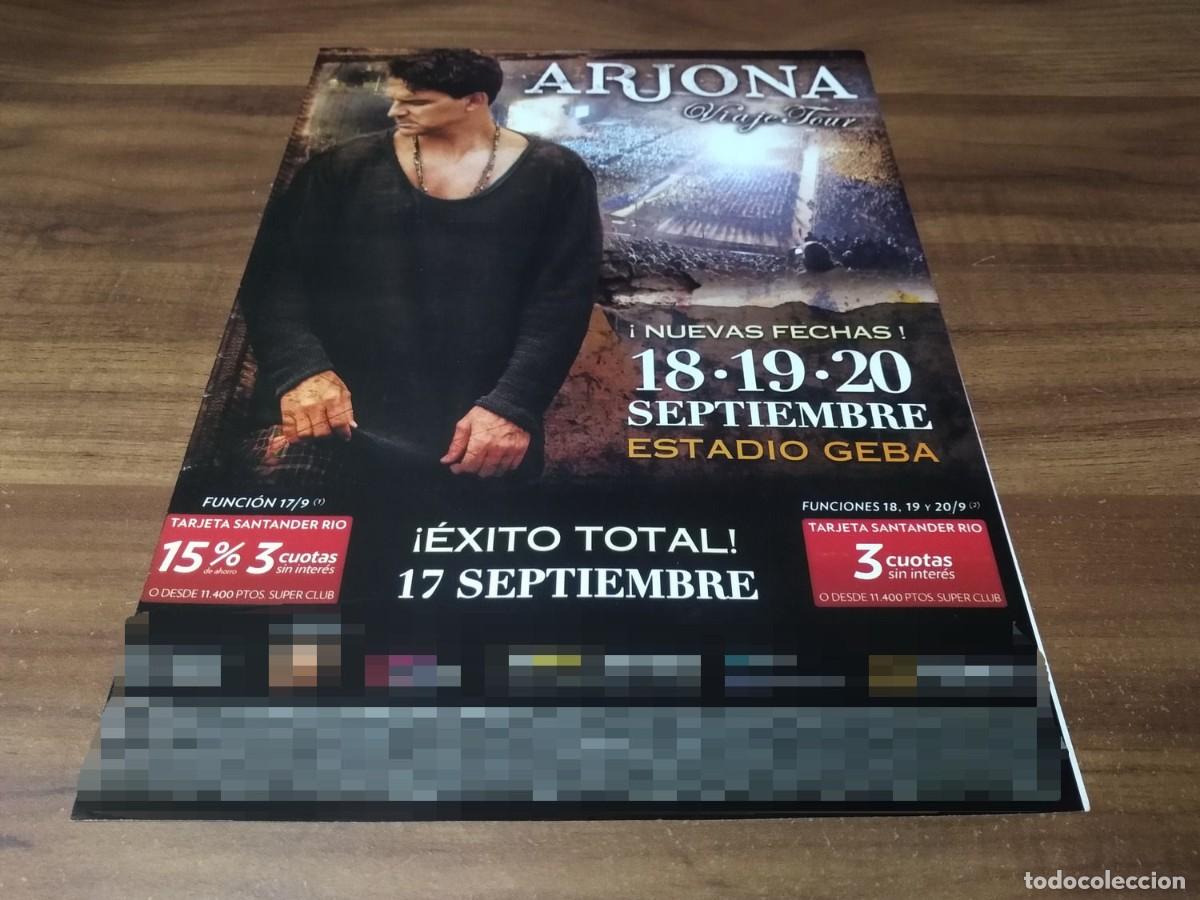 Paper Collecting Others: (PC712) Publicidad Ricardo Arjona * Estadio GEBA * 2014