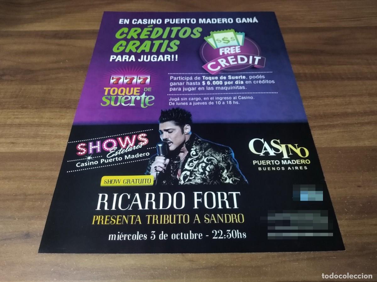 Paper Collecting Others: (PC714) Publicidad Ricardo Fort * Casino Buenos Aires * 2012