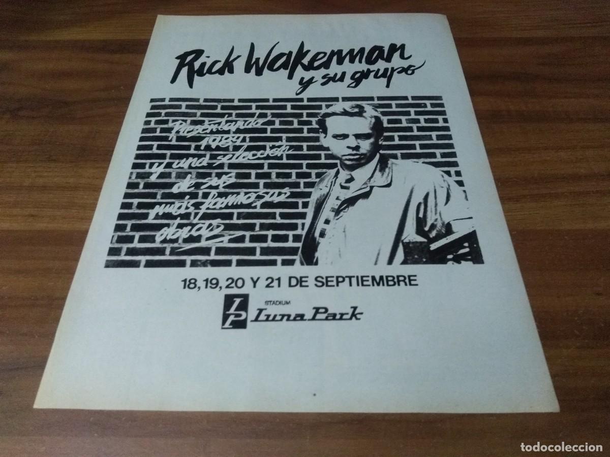 Paper Collecting Others: (PC715) Publicidad Rick Wakerman * Luna Park * 1981