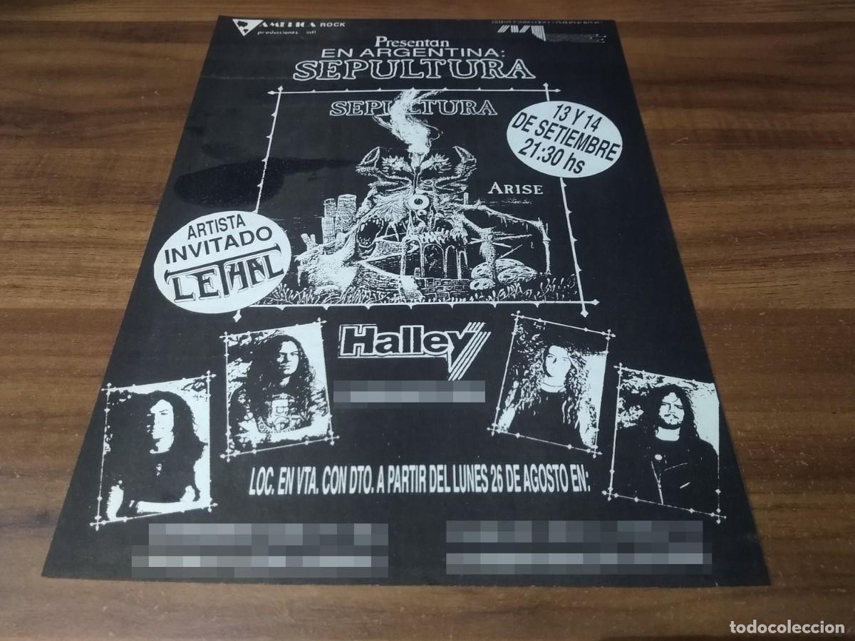 Otros Art&iacute;culos de Coleccionismo en Papel: (PC718) Publicidad Sepultura * Halley * 1991