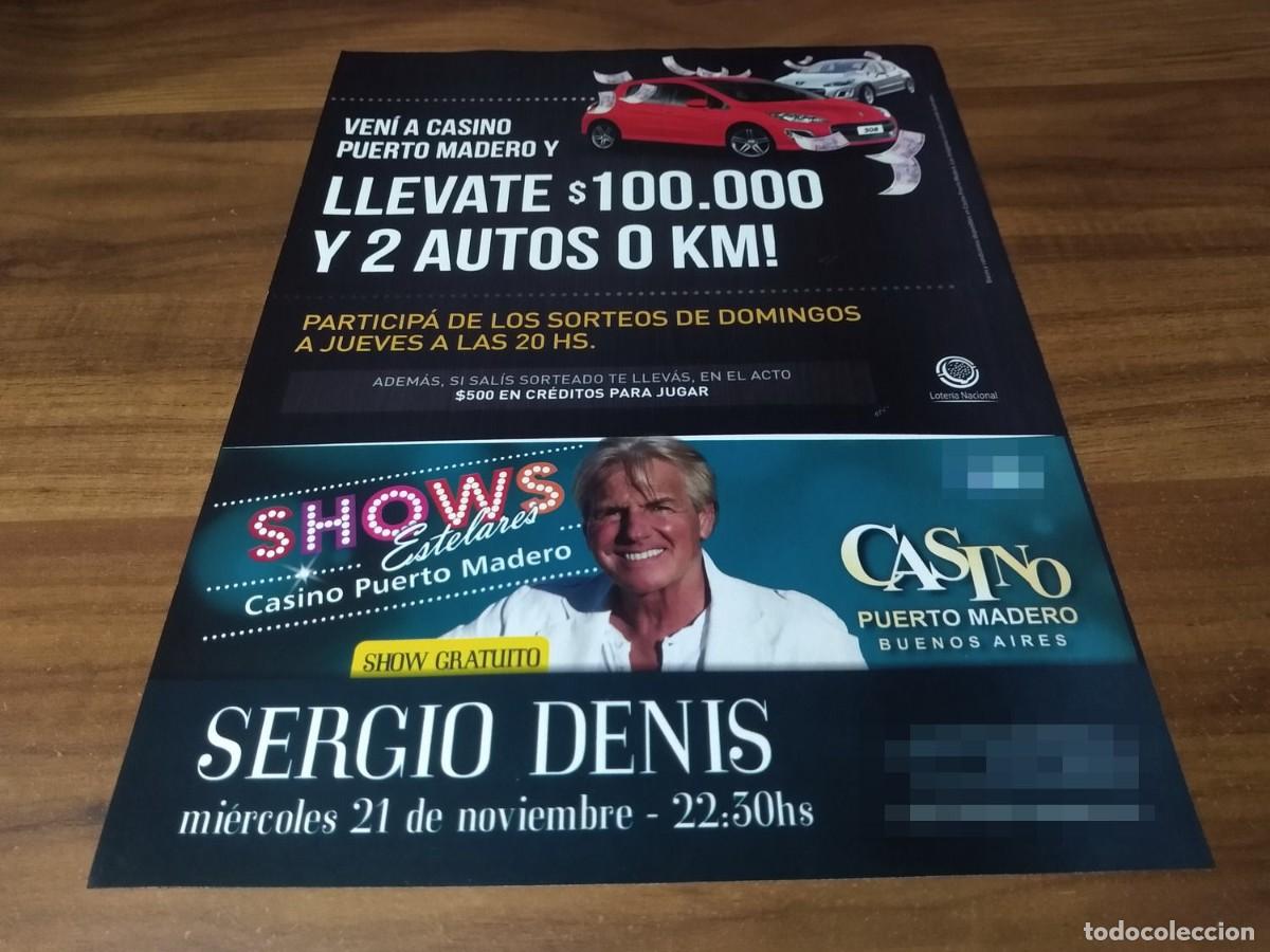 Paper Collecting Others: (PC719) Publicidad Sergio Denis * Casino Buenos Aires * 2012
