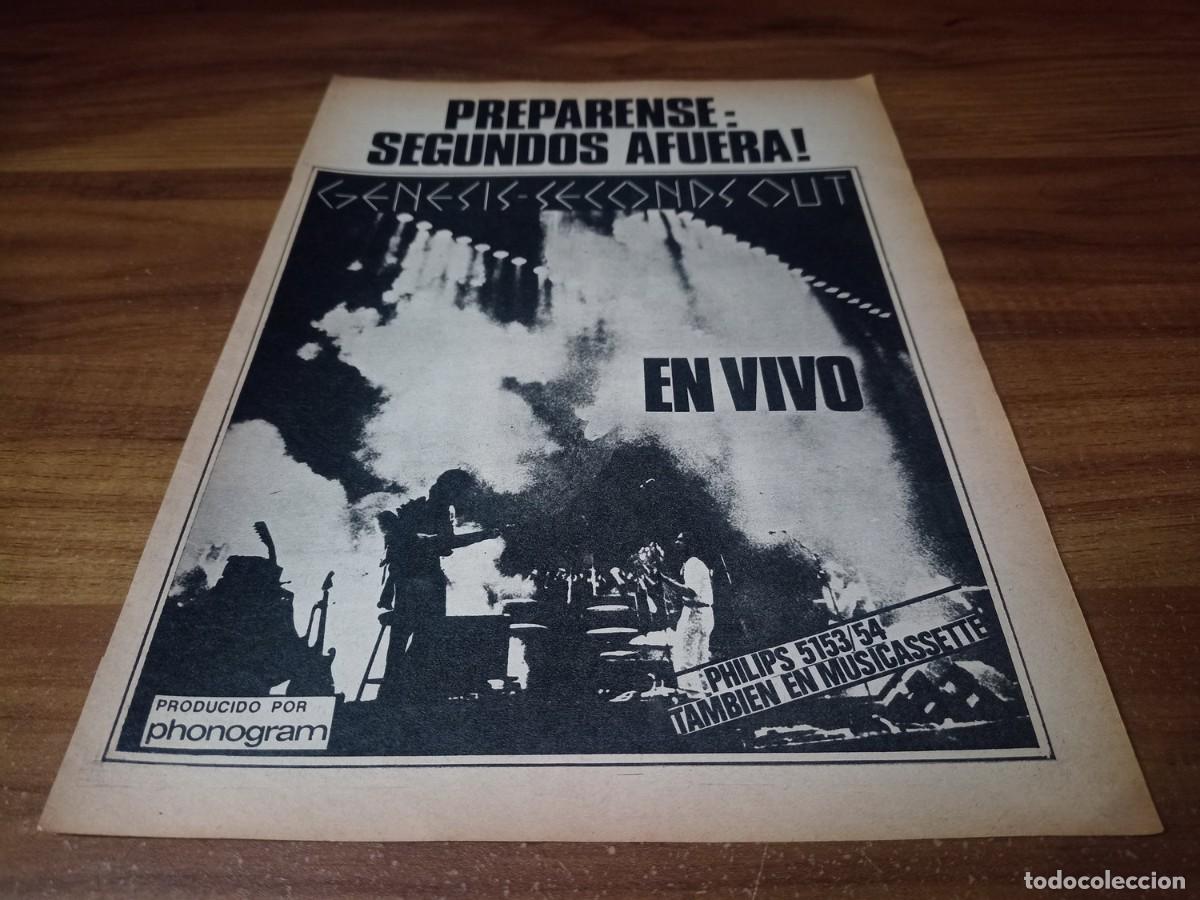 Otros Art&iacute;culos de Coleccionismo en Papel: (PC731) Publicidad Genesis * Seconds Out * 1978