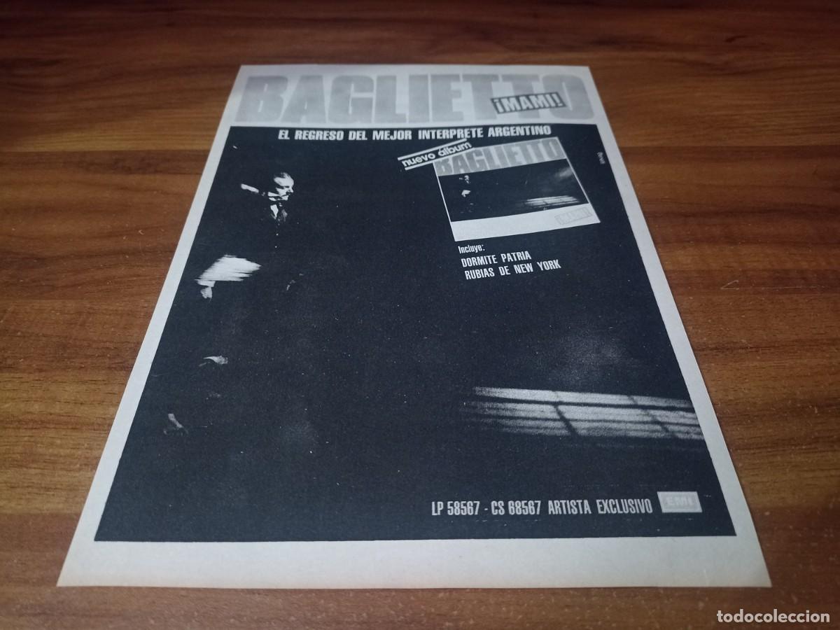 Otros Art&iacute;culos de Coleccionismo en Papel: (PC733) Publicidad Juan Carlos Baglietto * Mami * 1988