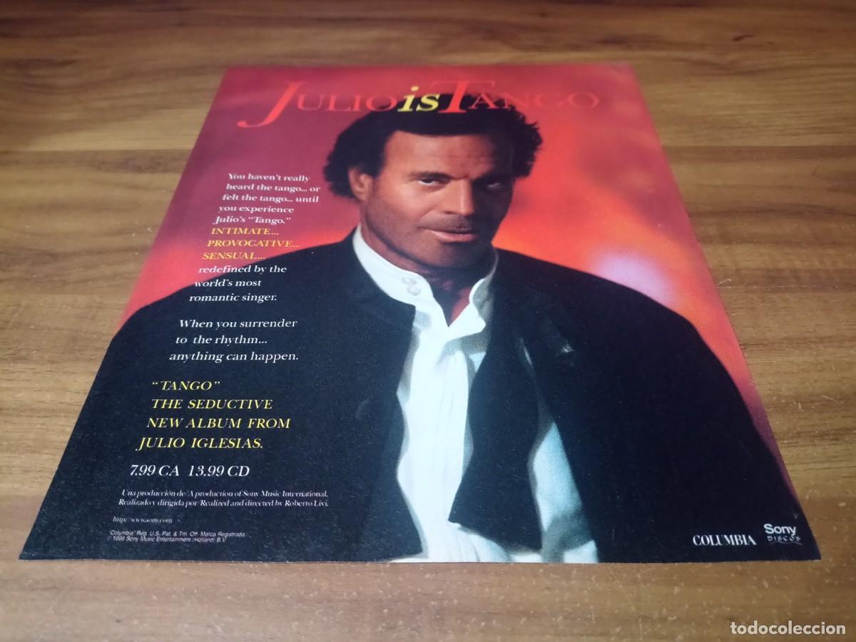 Otros Art&iacute;culos de Coleccionismo en Papel: (PC735) Publicidad Julio Iglesias * Tango * 1996