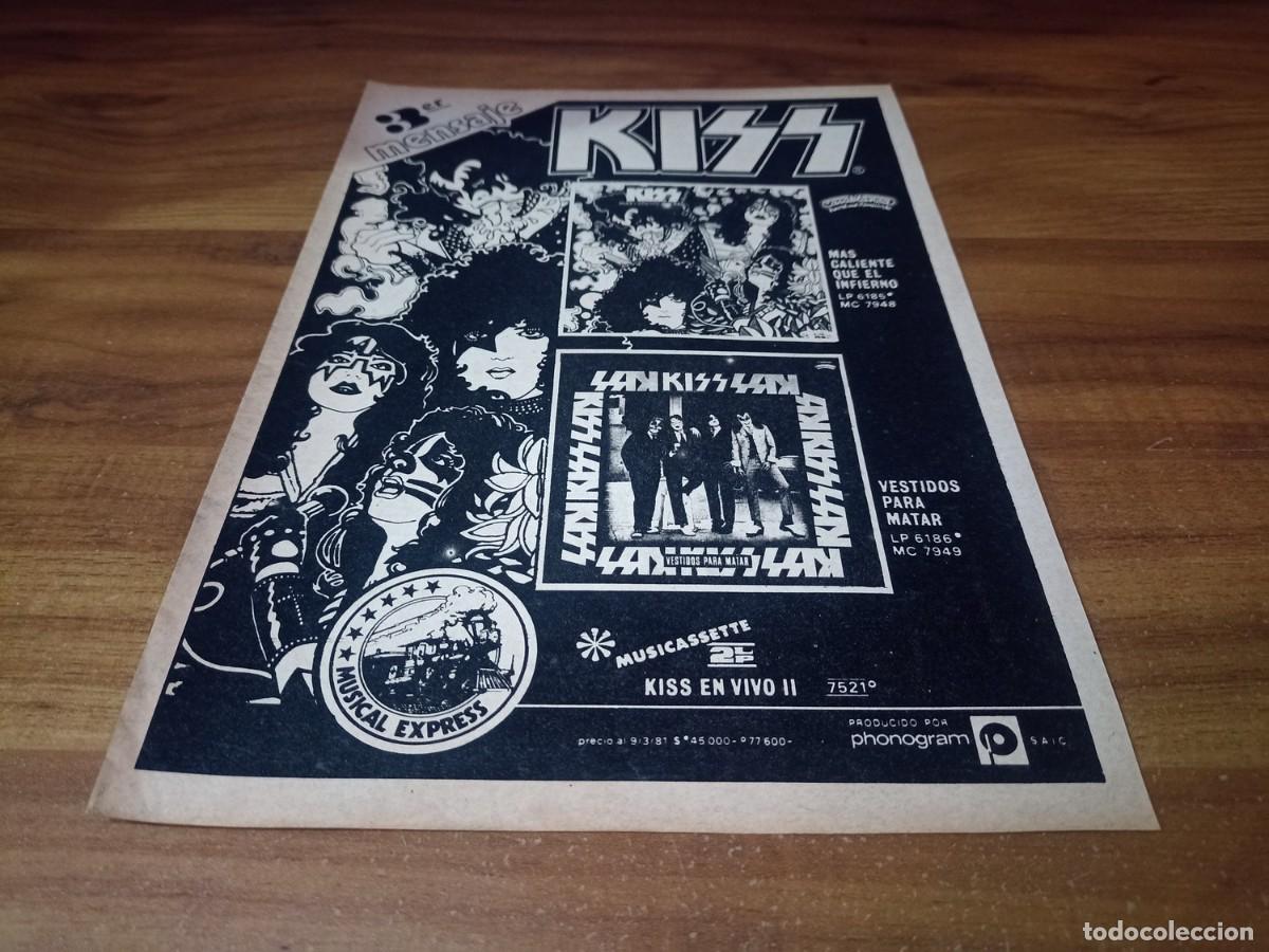 Otros Art&iacute;culos de Coleccionismo en Papel: (PC736) Publicidad Kiss * 3er Mensaje * 1981