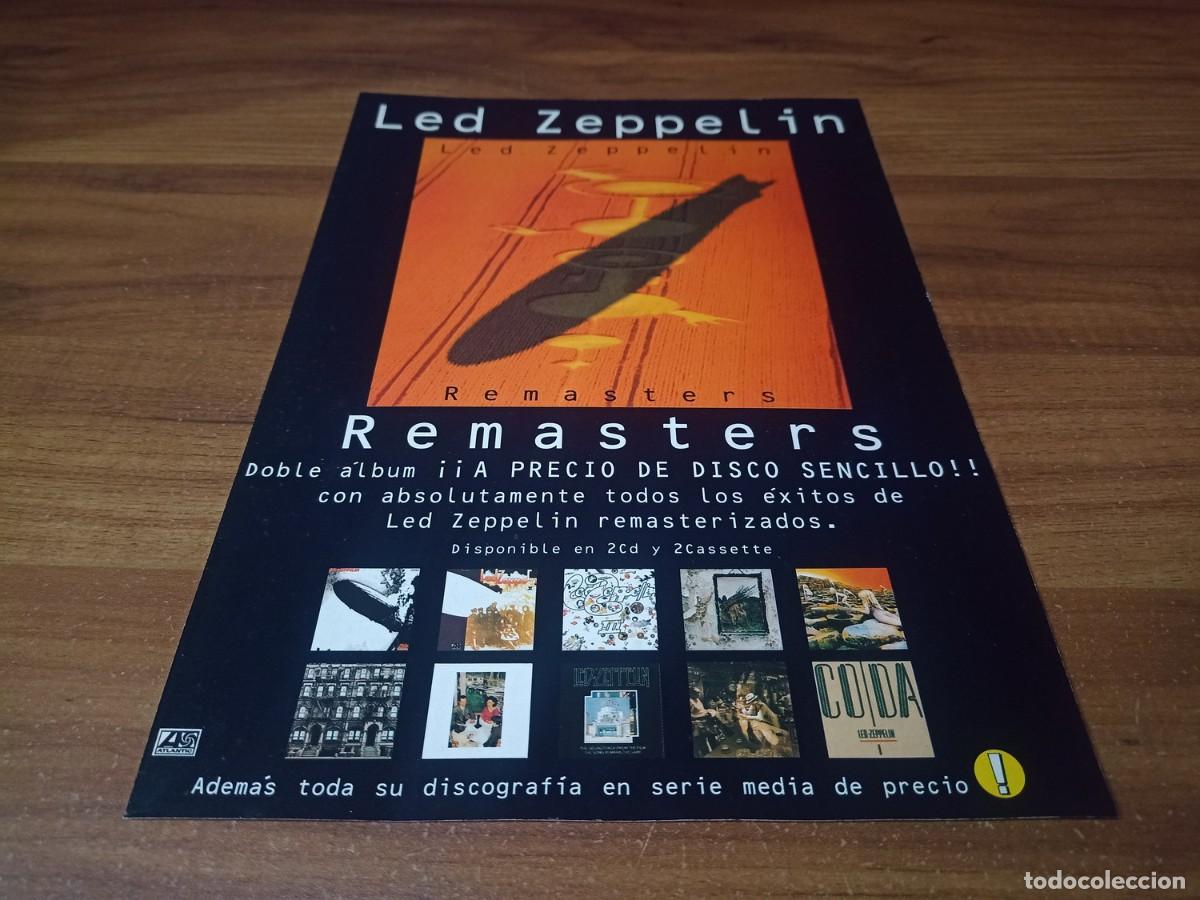 Otros Art&iacute;culos de Coleccionismo en Papel: (PC738) Publicidad Led Zeppelin * Remasters * 1990