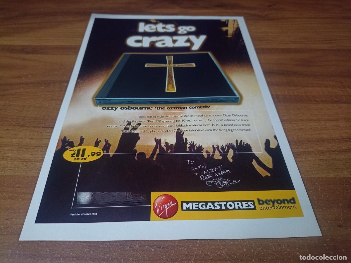 Otros Art&iacute;culos de Coleccionismo en Papel: (PC749) Publicidad Ozzy Osbourne * The Ozzman Cometh * 1997