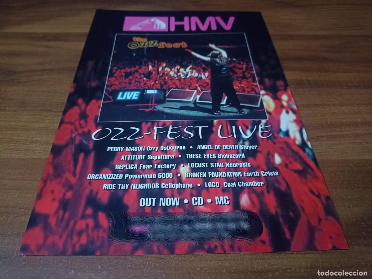 Otros Art&iacute;culos de Coleccionismo en Papel: (PC750) Publicidad Ozzy Osbourne * The Ozz Fest Live * 1997