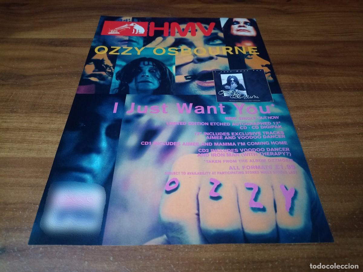 Otros Art&iacute;culos de Coleccionismo en Papel: (PC751) Publicidad Ozzy Osbourne * I Just Want You * 1995