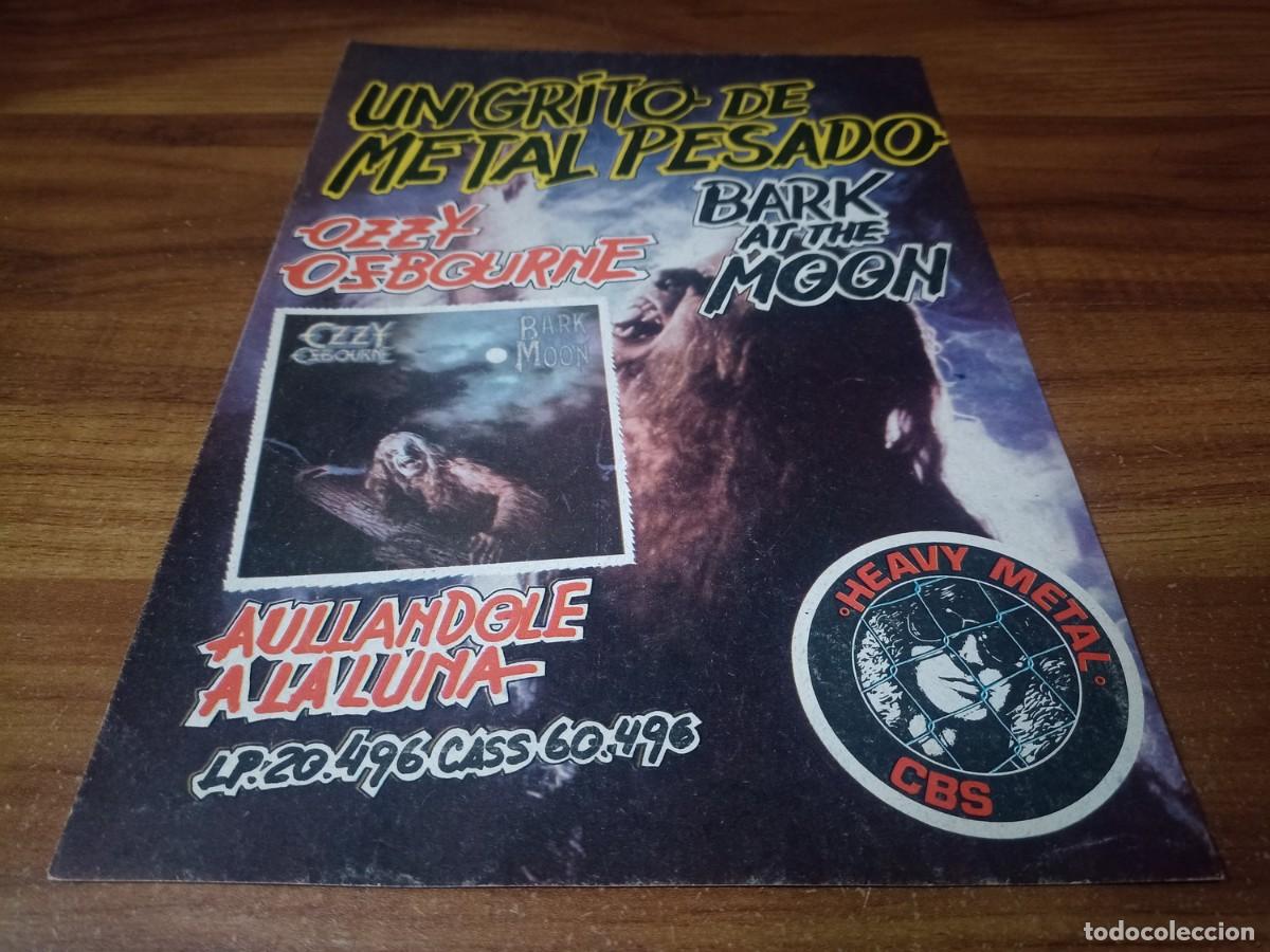 Otros Art&iacute;culos de Coleccionismo en Papel: (PC754) Publicidad Ozzy Osbourne * Bark At The Moon * 1983