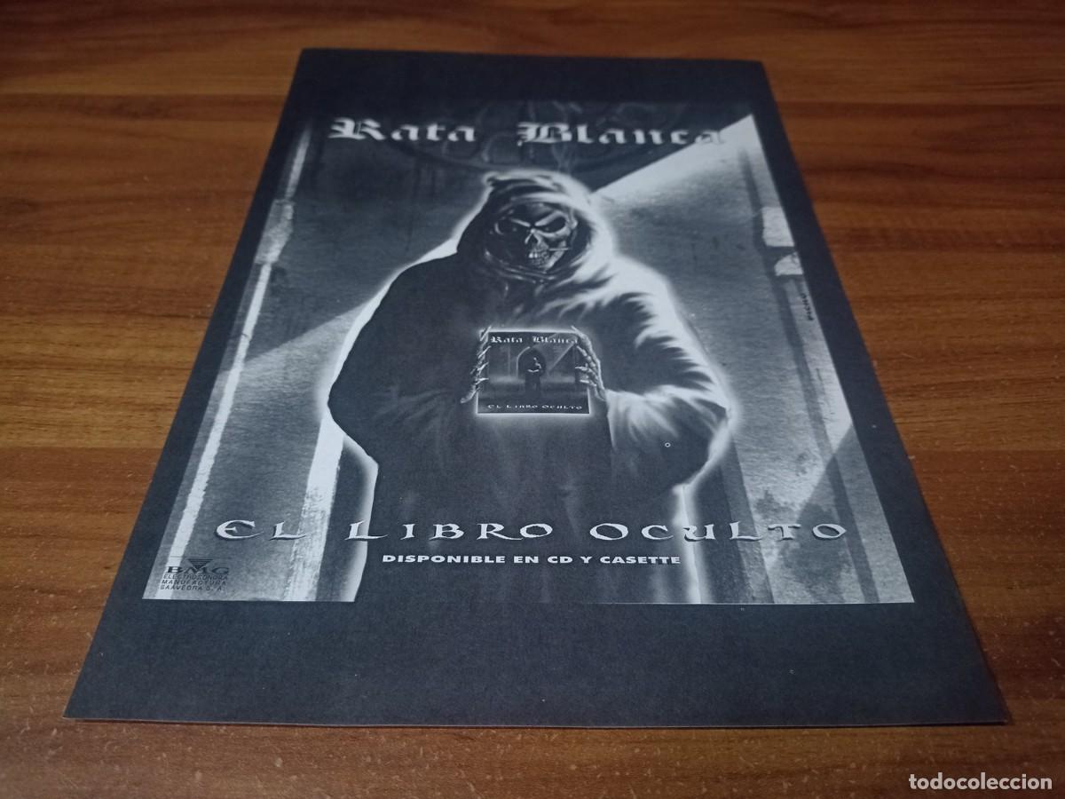 Otros Art&iacute;culos de Coleccionismo en Papel: (PC755) Publicidad Rata Blanca * El Libro Oculto * 1993