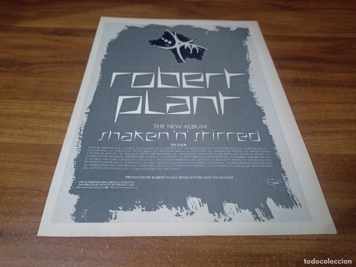 Otros Art&iacute;culos de Coleccionismo en Papel: (PC758) Publicidad Robert Plant * Shaken N Stirred * 1985
