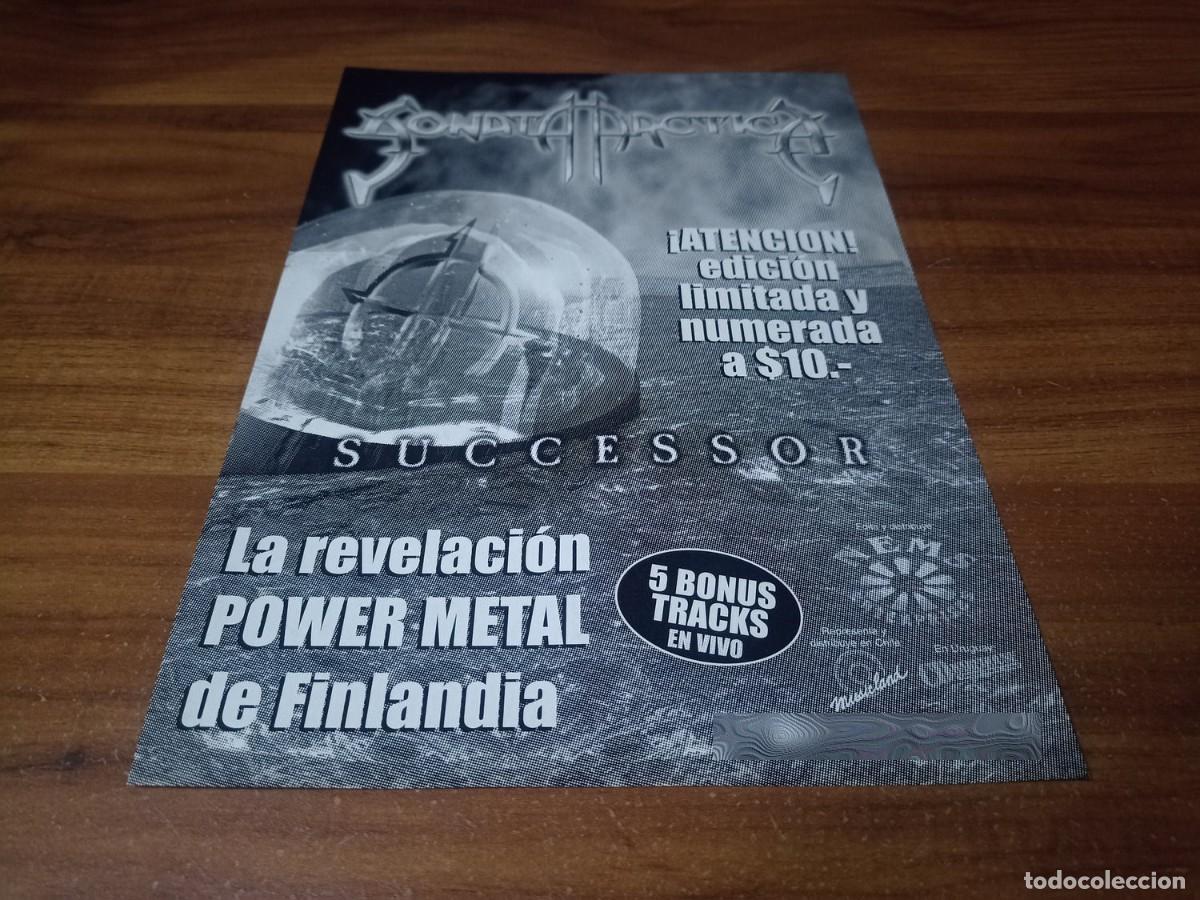 Altri oggetti di carta: (PC765) Publicidad Sonata Arctica * Successor * 2000