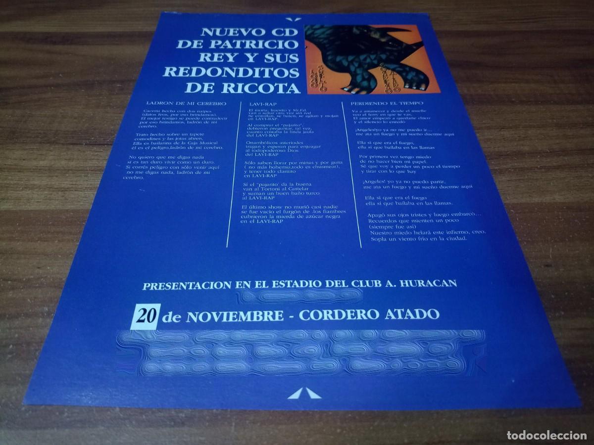 Otros Art&iacute;culos de Coleccionismo en Papel: (PC787) Publicidad Redonditos De Ricota * Huracan * 1993
