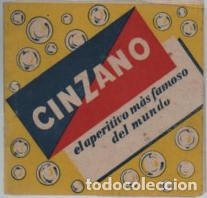 Otros Art&iacute;culos de Coleccionismo en Papel: HOJITA JABONOSA CINZANO PUBLICIDAD A-PAPEL-0052